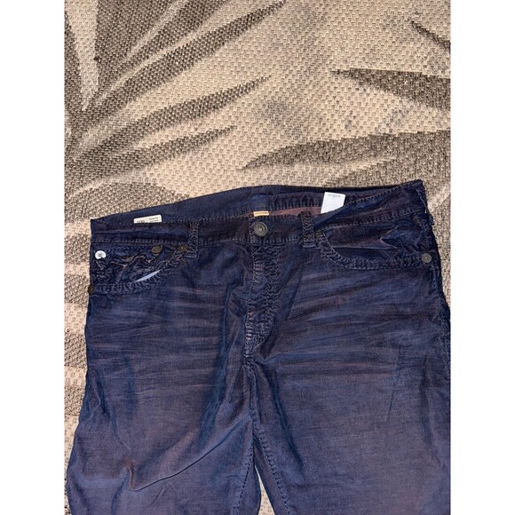 True Religon Ricky Flap Big T Relaxed Straight Leg Corduroy Pants Red 40x29 - Picture 7 of 9